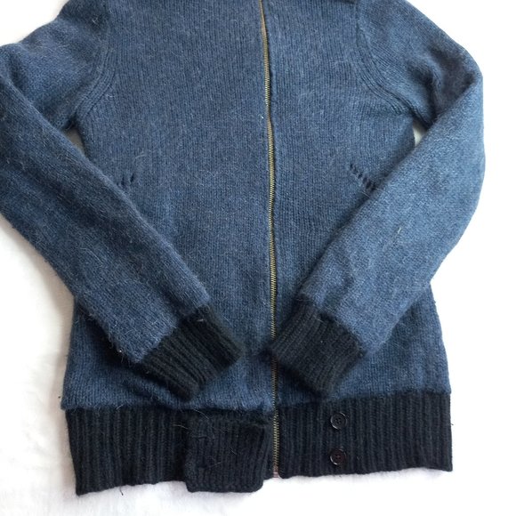 Zadig Voltaire Alpaca Wool High Neck Zip Sweater (S) - Picture 8 of 11